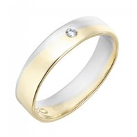 Обручальное кольцо R01-WED-00021-М13355 комбинированное, гладкое