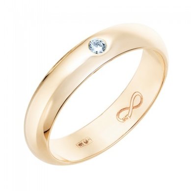Обручальное кольцо R01-WED-00015-М13351 - Ювелирный бренд Московский ювелирный завод