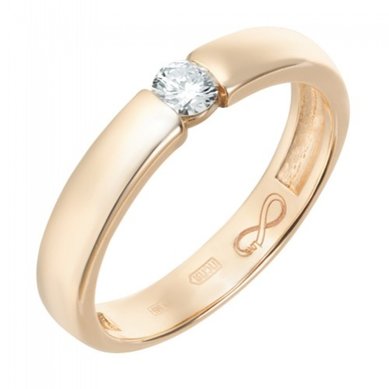 Обручальное кольцо R01-WED-00022-М13356 - Ювелирный бренд Московский ювелирный завод