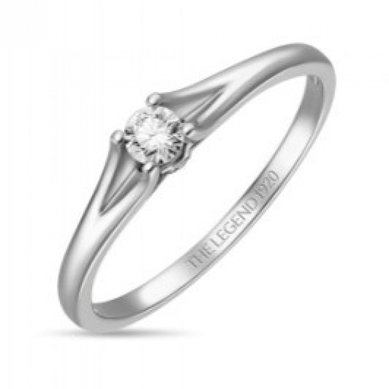 Помолвочное кольцо R01-SL06-015-G2-М13360 - Ювелирный бренд Московский ювелирный завод